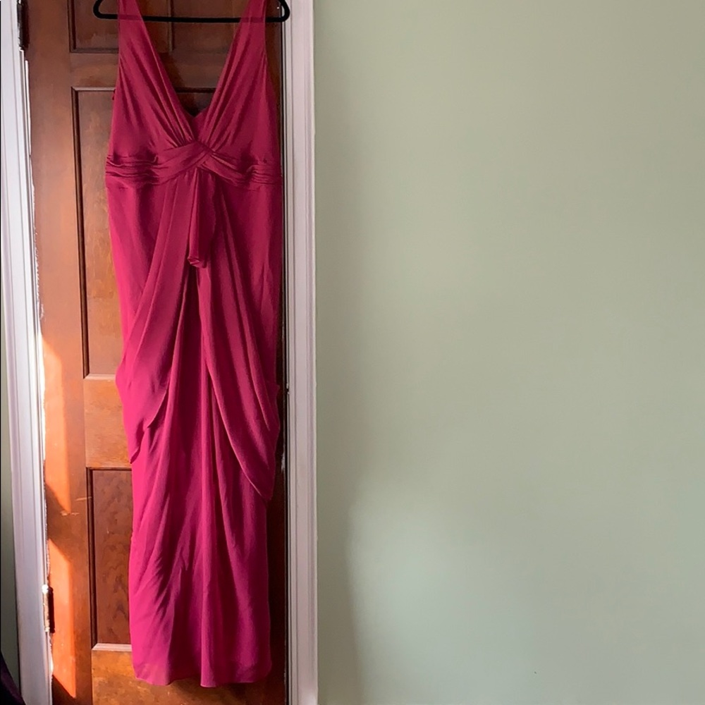 Magenta White by Vera Wang gown